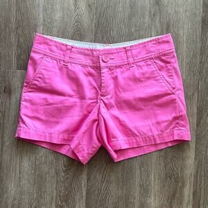 Lilly Pulitzer Callahan 5" Shorts Pink Size 00 Preppy Resortwear Cotton